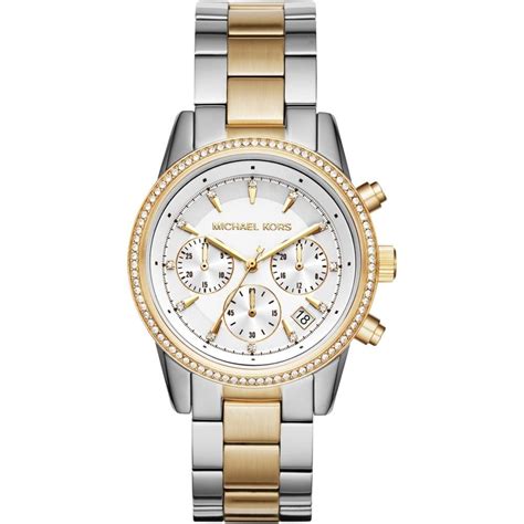 michael kors 2 tone watch